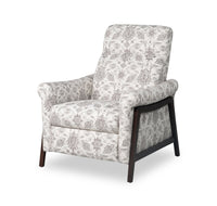 Fauteuil à inclinaison par poussée Mallie de 32 po en tissu de chenille - ardoise multicolore Limbu