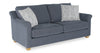Sofa contemporain Finesse de 81 po en tissu de chenille - mousse de silex