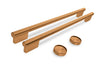 Trousse de poignées KitchenAid pour four mural double et micro-ondes encastrable 30 po – bronze – W11774417