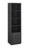 Section latérale bibliothèque Brenner de 20 po avec rangement - anthracite