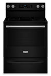Cuisinière électrique Maytag de 5,3 pi3 et de 30 po avec friture à air sans préchauffage - noire - YMFES6030RB