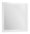 Miroir de commode de chambre à coucher Elite à fixer au meuble ou à suspendre au mur - blanc