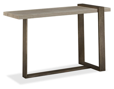Cyprus 48” Modern Sofa Table - Beige/Bronze | Table de salon Cyprus - beige et bronze