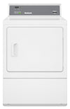 Sécheuse électrique commerciale Huebsch de 7 pi3 à chargement frontal avec compatibilité avec les cartes - blanche - HDENYRGS176CW01