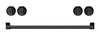 Ensemble de poignées et de boutons Thor Kitchen noir pour cuisinière de 30 po - CKA-RE30-BLK