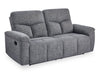 Sofa à inclinaison manuelle Blake de 76,8 po en tissu de chenille - gris