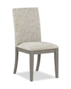 Chaise de salle à manger rembourrée Cove - grise