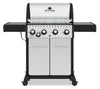Gril à gaz naturel CrownMC S 440 en acier inoxydable de Broil King avec brûleur latéral - 865367