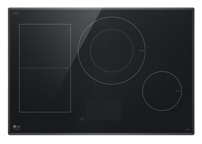 LG Studio 30" Smart Induction Cooktop with UltraHeat™ - Black - CBIS3018BE | Surface de cuisson intelligente à induction LG Studio de 30 po avec UltraHeatMC - noire - CBIS3018BE