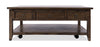 Table à café Branson de 48 po avec dessus relevable, rangement et roulettes - brun foncé