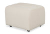 Pouf Cove de 27 po en tissu de chenille - lin