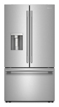 Réfrigérateur KitchenAid de 30 pi³ à portes françaises - acier inoxydable avec fini PrintShieldMC - KRFF436SPS