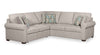 Sofa-lit sectionnel Haven de Scott Living 3 pièces en tissu de chenille - gris