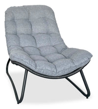 Fauteuil de détente Oslo pour la terrasse à l’extérieur - osier en résine tressé à la main et métal, résistant aux rayons UV et aux intempéries - gris
