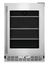 Réfrigérateur KitchenAid de 24 po sous le comptoir avec touches métalliques - acier inoxydable PrintShieldMC - KURR524SPS