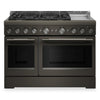 Cuisinière à gaz KitchenAid de 6,3 pi³ de style commercial à 6 brûleurs - minerai noir - KFGD948SBE