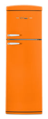Réfrigérateur Classic Rétro d’Unique de 24 po et de 11 pi3 à congélateur supérieur - orange creamsicle - UNQ-310L O TM