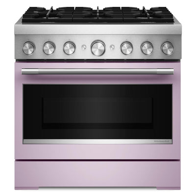 KitchenAid 5.1 Cu. Ft. Dual Fuel Range with No Preheat Air Fry – Wildflower - KFDS936SWF | Cuisinière hybride KitchenAid de 5,1 pi3 avec friture à air sans préchauffage - fleurs sauvages - KFDS936SWF