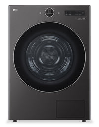 Sécheuse LG de 7,8 pi³ avec pompe à chaleur - acier noir - superposable - DLHC6702B