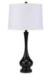 Lampe de table Maria de 29,5 po en métal noir