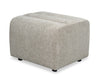 Pouf Cove de 27 po en tissu de chenille - vert