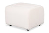 Pouf Cove de 27 po en tissu de chenille - taupe