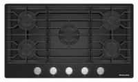 Surface de cuisson à gaz sur vitrocéramique KitchenAid de 36 po – KCGG536PBL