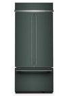 Réfrigérateur KitchenAid de 20,8 pi3 et de 36 po à portes françaises à congélateur inférieur - genièvre - KBFN536SJP