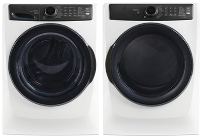 Electrolux 5.2 Cu. Ft. Perfect Steam™ Front-Load Washer and 8 Cu. Ft. Electric Dryer - White | Laveuse à chargement frontal Perfect SteamMC de 5,2 pi³ et sécheuse électrique de 8 pi³ de Electrolux - blanches | ELFL773C