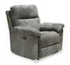 Fauteuil coulissant inclinable Oliver de 40 po fabriqué au Canada en tissu de chenille - gris étain Addison