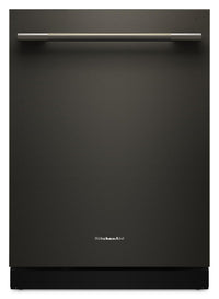 Lave-vaisselle KitchenAid de 24 po et de 41 dBA avec 3e panier à jets - minerai noir - KDTS324SBE