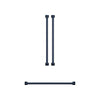 Ensemble de poignées et de boutons Thor Kitchen bleu métallisé pour réfrigérateur de 36 po - CKA-RF3621-BLU