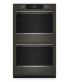 Four mural double intelligent électrique KitchenAid de 30 po avec caméra de cuisson intelligente – Black Ore - KOED930SBE