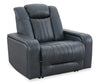 Fauteuil de massage à inclinaison électrique Delux de Shaquille O’Neal Home de 48 po avec zéro gravité et confort Shaq-o-pedic - noir