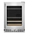 Refroidisseur à boissons KitchenAid de 24 po avec grilles à devant en bois - acier inoxydable PrintShieldMC - KUBR524SPS
