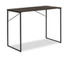 Bureau Fraser 39.3 po avec système de gestion des câbles et pattes réglables - noyer