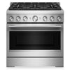 Cuisinière à gaz KitchenAid de 5,1 pi3 et de 36 po avec mode de friture à air sans préchauffage - acier inoxydable - KFGS936SSS
