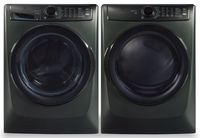 Electrolux 5.2 Cu. Ft. Perfect Steam™ Front-Load Washer and 8 Cu. Ft. Electric Dryer - Alpine Green | Laveuse à chargement frontal Perfect SteamMC de 5,2 pi³ et sécheuse électrique de 8 pi³ de Electrolux - vert alpin | ELFL773A