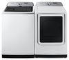 Laveuse à chargement par le haut de 6 pi3 et sécheuse électrique de 7,4 pi3 avec vapeur de Samsung - blanches