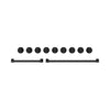 Ensemble de poignées et de boutons Thor Kitchen noir pour cuisinière de 48 po - CKA-RG48-BLK