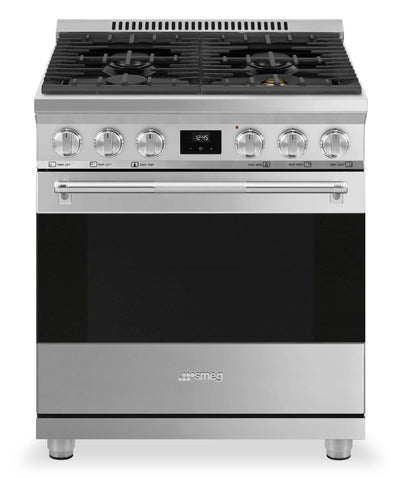 Smeg 4.6 Cu. Ft. Professional Gas Range - SPR30UGMX|Cuisinière professionnelle à gaz Smeg de 4,6 pi3 - SPR30UGMX