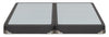 Ensemble sommier divisé à profil bas Springwall Advance pour grand lit - gris