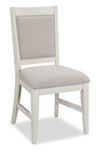 Chaise de salle à manger Vida en tissu de polyester - sable