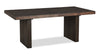Table de salle à manger Zelda de 78 po à 96 po (L) avec base piédestal - brun espresso