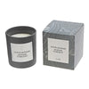 Bougie parfumée de luxe de 7 oz à arôme de mohair argent dans une boîte cadeau - ensemble de 2