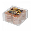 Paquet de 8 bougies chauffe-plats parfumées à arôme de crème de noisette - ensemble de 2 paquets de bougies