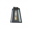 Petite applique murale Charleston à 1 ampoule pour l'extérieur