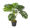 Monstera artificiel de 23 po en pot noir