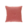 Coussin orange en chambray avec fermeture à glissière - ensemble de 2 coussins