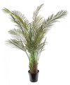 Palmier areca artificiel de 59 po pour l’intérieur et l’extérieur en pot noir